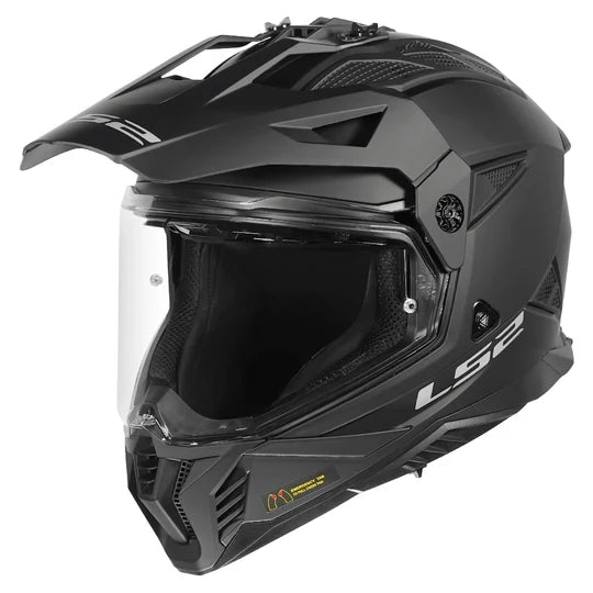 LS2 MX436 PIONEER II SOLID MATT BLACK – Arihant Helmets