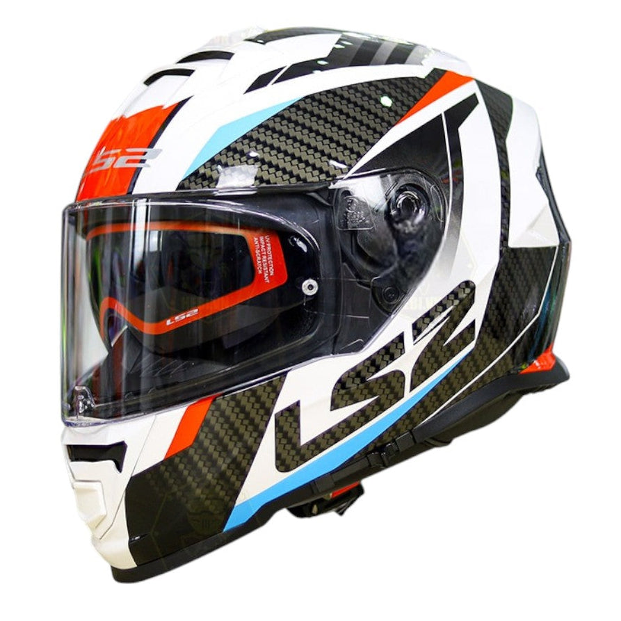 LS2 FF800 STORM ll RACER GLOSS WHITE BLUE RED – Arihant Helmets