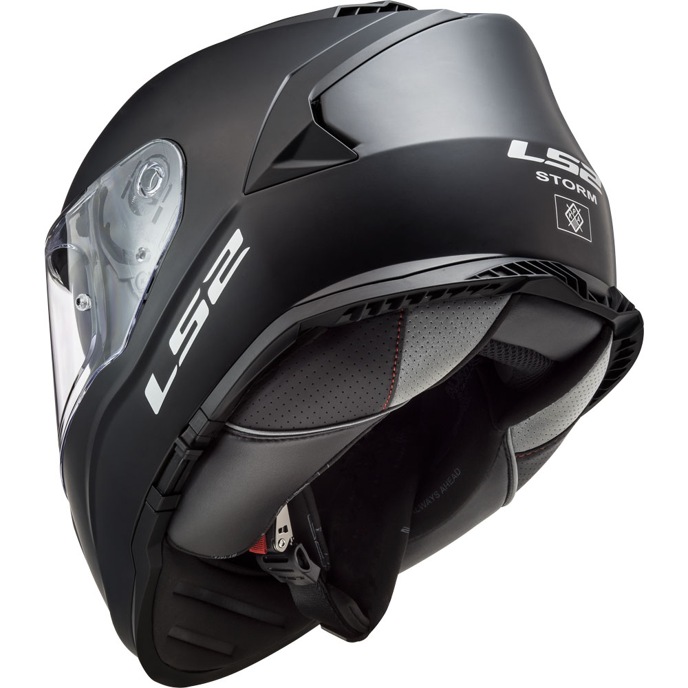 Ls Ff Storm Solid Matt Black Helmet Arihant Helmets