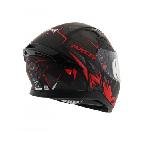 Axor Apex Hunter D V Dull Black Red Arihant Helmets