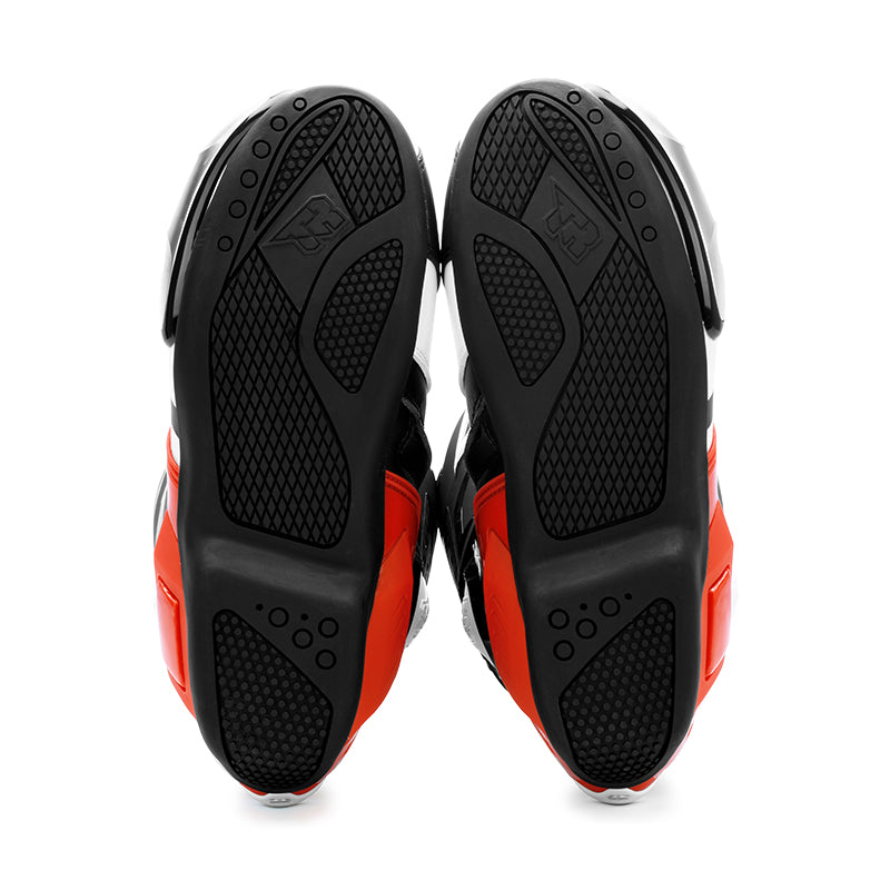 TIGER TR X ONE PRO BOOTS BLACK WHITE RED