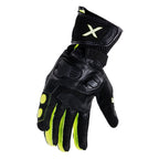 Axor Gator Riding Gloves - Black Neon
