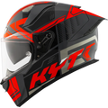 KYT R2R Pro Octane Gloss Black Red Helmet