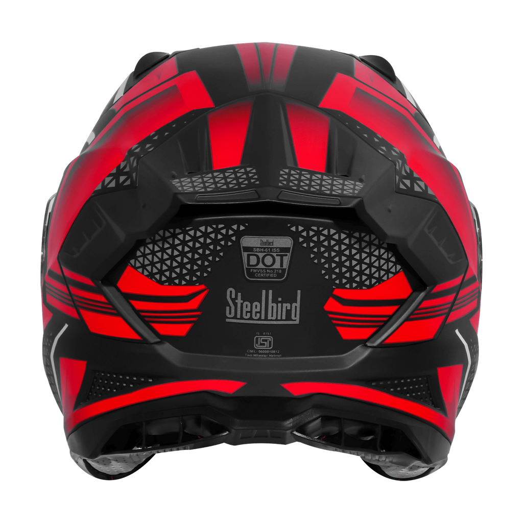 STEELBIRD SXE TPE EDITION ST3 GLOSS BLACK RED- SBH 61