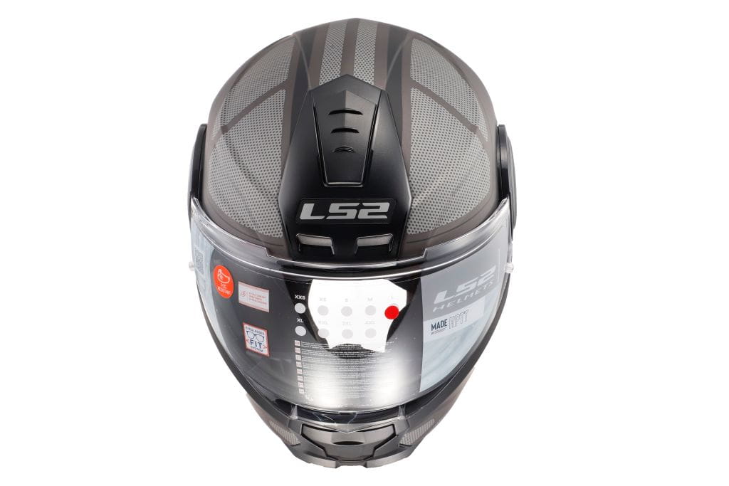 LS2 FF902 Scope Axis Matt Black Titanium Flip Up Helmet 1