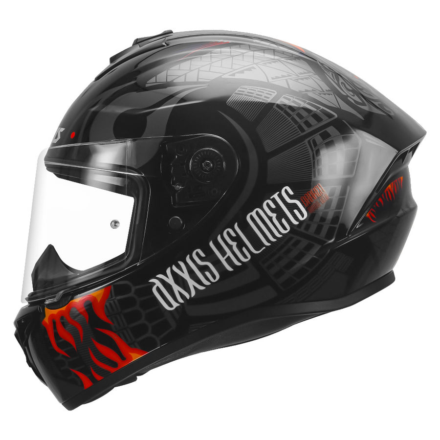 AXXIS DRAKEN S MAORI DEVIL HELMET ( Red ) 2