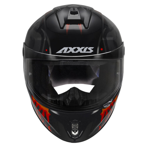 AXXIS DRAKEN S MAORI DEVIL HELMET ( Red ) – Arihant Helmets