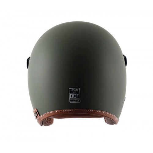 AXOR RETRO JET HELMET DULL BATTLE GREEN 1