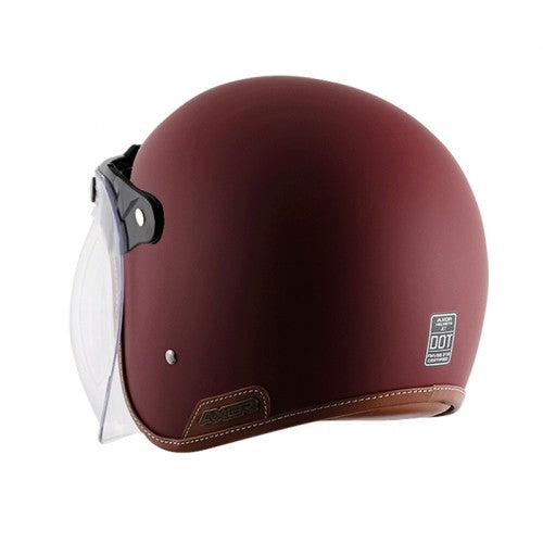 AXOR RETRO JET HELMET DULL CHESTNUT RED 2