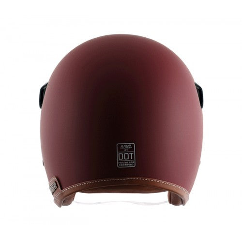 AXOR RETRO JET HELMET DULL CHESTNUT RED 3