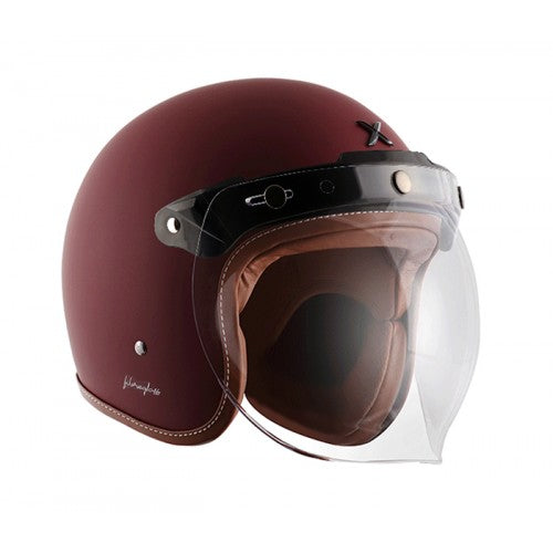 AXOR RETRO JET HELMET DULL CHESTNUT RED 4
