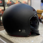 STEELBIRD SBH 67 VINTAGE 5.O MATT BLACK HELMET