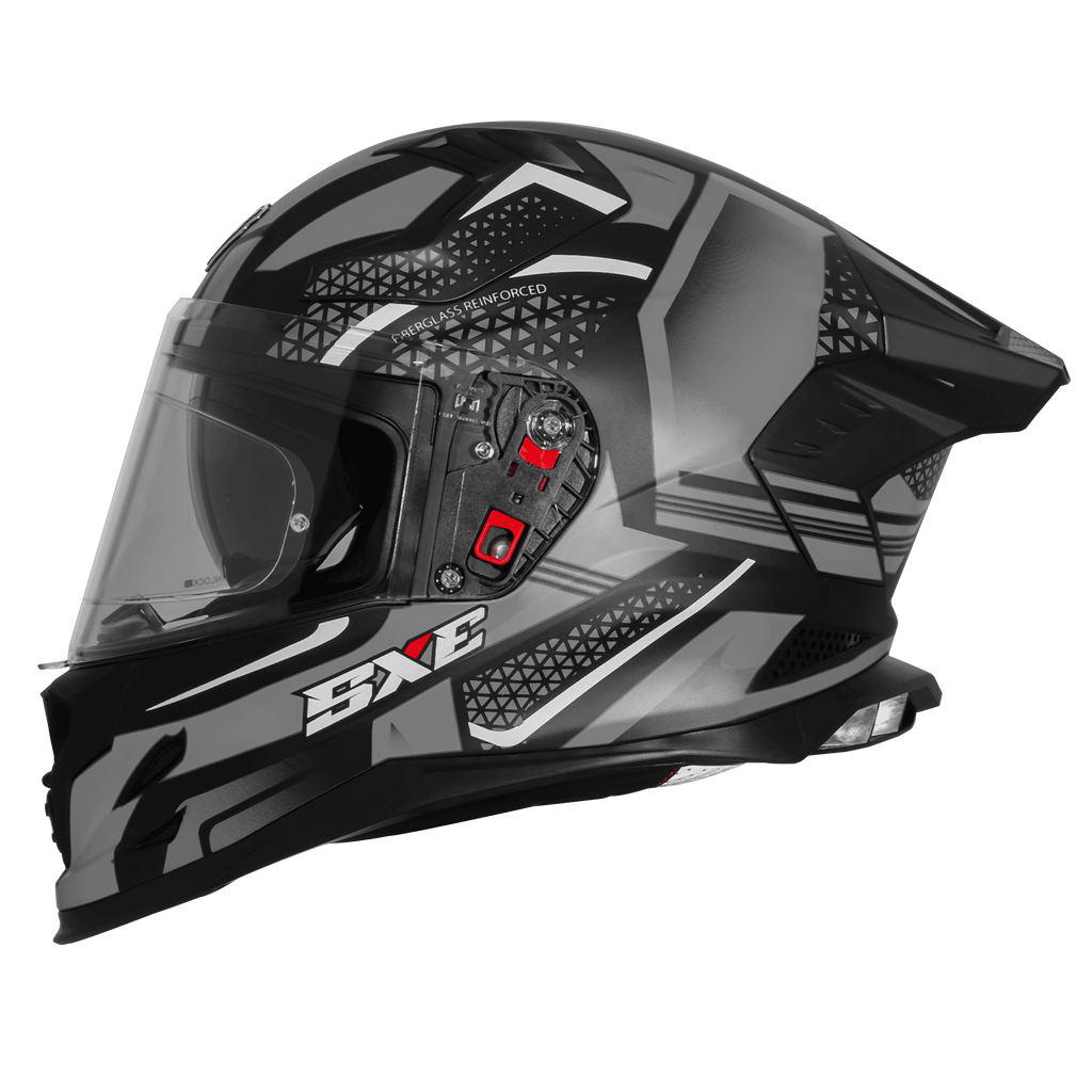 STEELBIRD SXE TPE EDITION ST3 GLOSS BLACK GREY- SBH 61