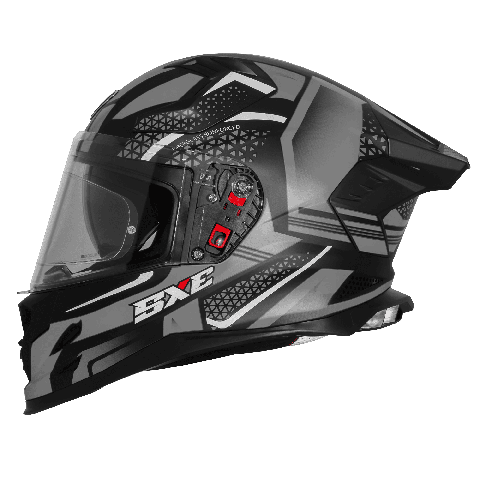 STEELBIRD SXE TPE EDITION ST3 GLOSS BLACK GREY- SBH 61