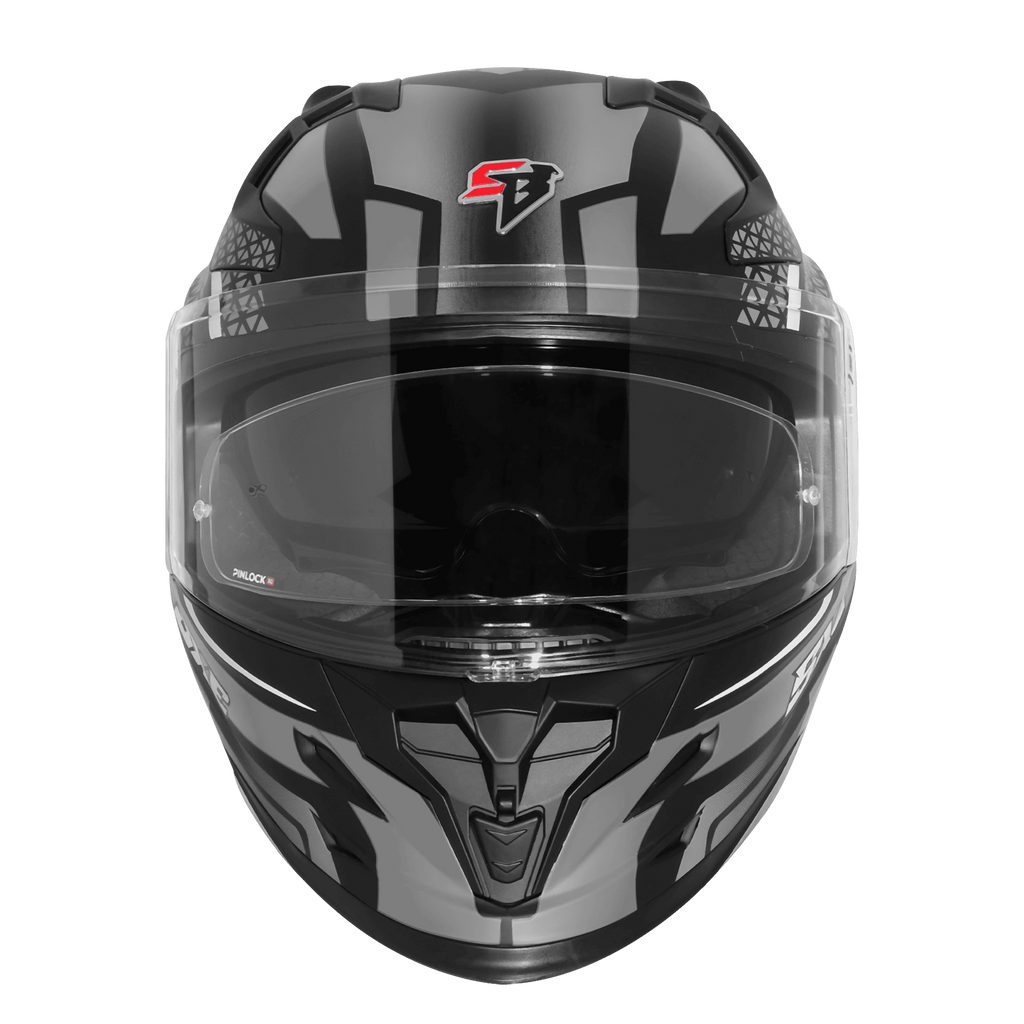 STEELBIRD SXE TPE EDITION ST3 GLOSS BLACK GREY- SBH 61
