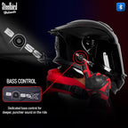 STEELBIRD FIGHTER BASS X BLUETOOTH HELMET - GLOSS BLACK