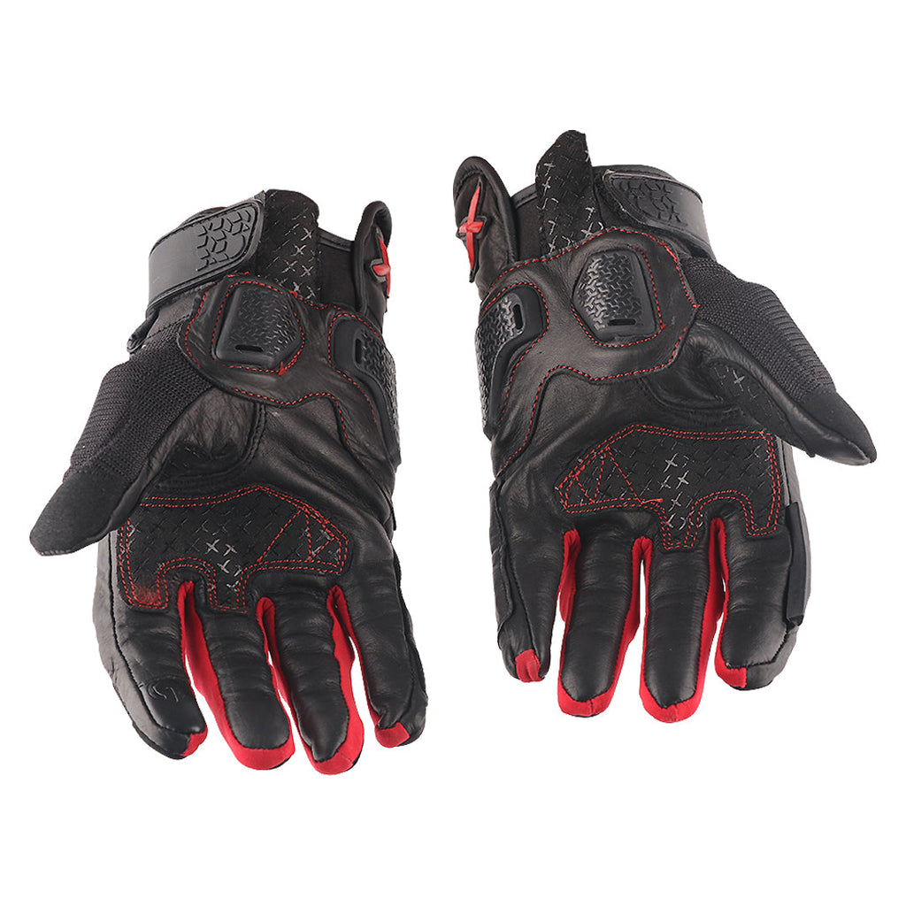 Axor Viper Riding Gloves - Black Red