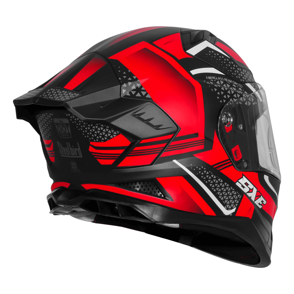 STEELBIRD SXE TPE EDITION ST3 GLOSS BLACK RED- SBH 61