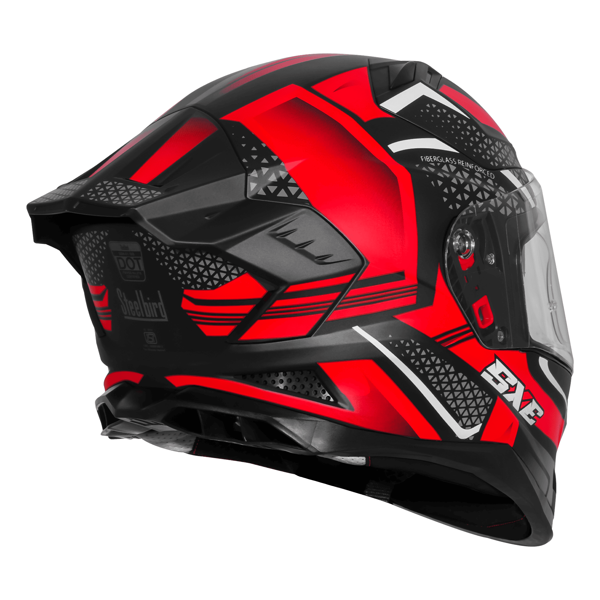 STEELBIRD SXE TPE EDITION ST3 GLOSS BLACK RED- SBH 61