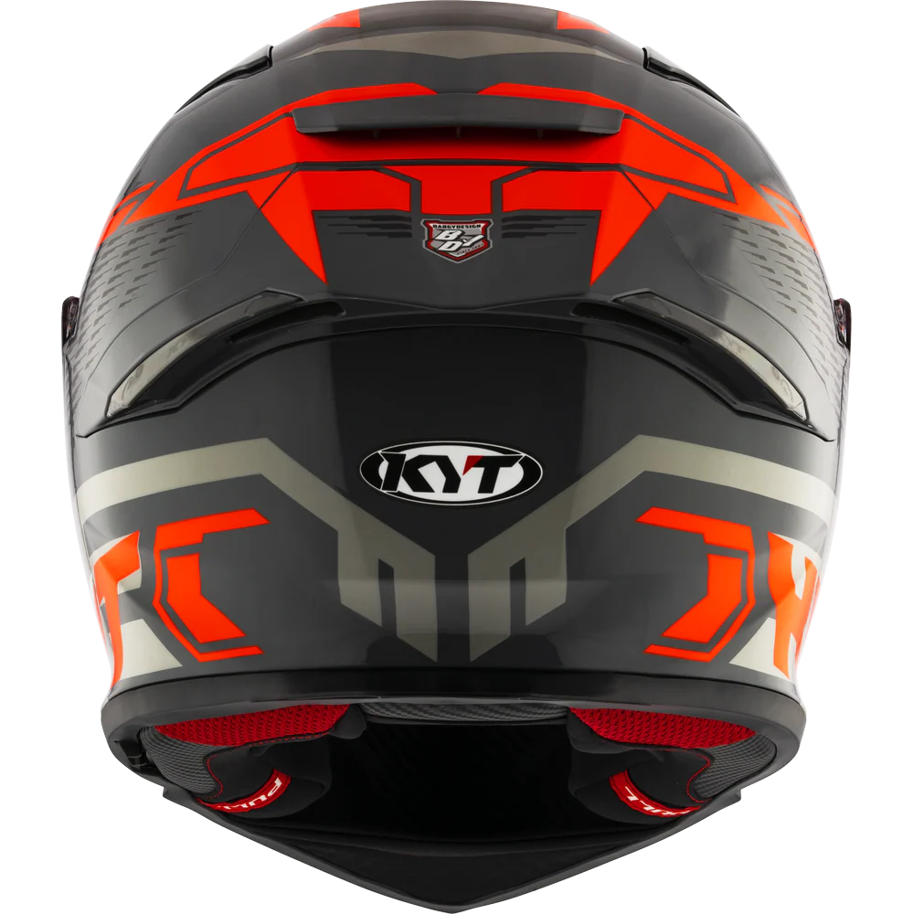 KYT R2R Pro Octane Gloss Black Red Helmet