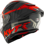 KYT R2R Pro Octane Gloss Black Red Helmet