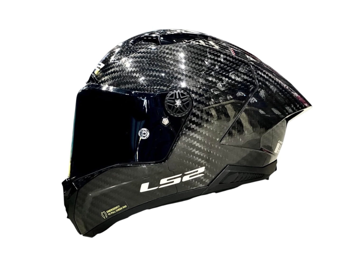 LS2 FF805 AERO GP THUNDER CARBON BLACK - GLOSS