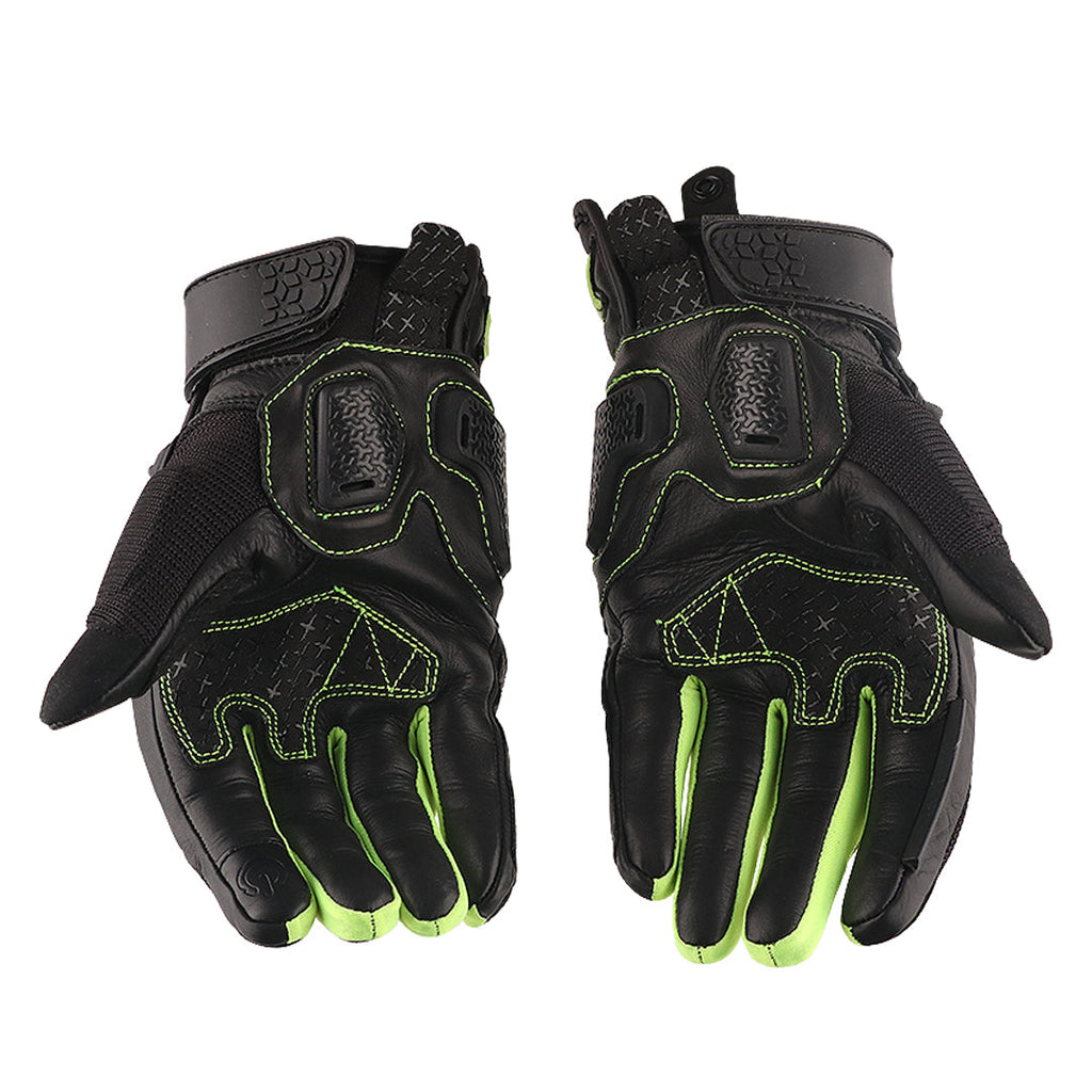 Axor Viper Riding Gloves - Black Neon