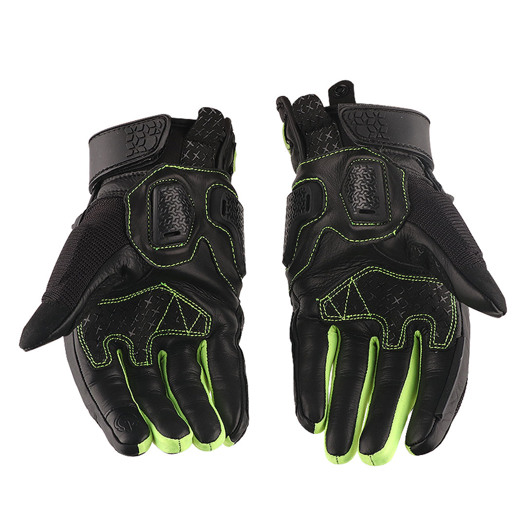 Axor Viper Riding Gloves - Black Neon