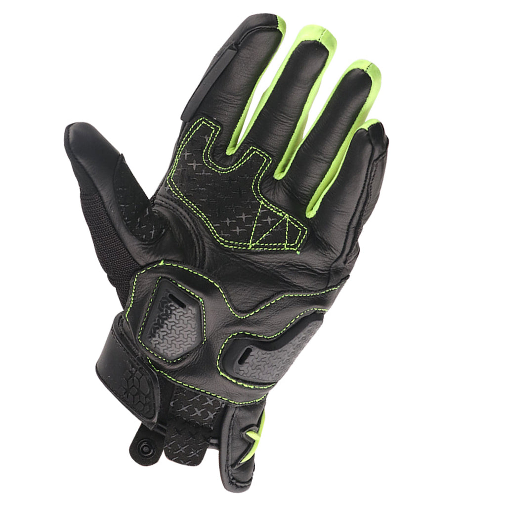 Axor Viper Riding Gloves - Black Neon