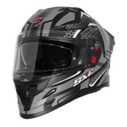 STEELBIRD SXE TPE EDITION ST3 GLOSS BLACK GREY- SBH 61