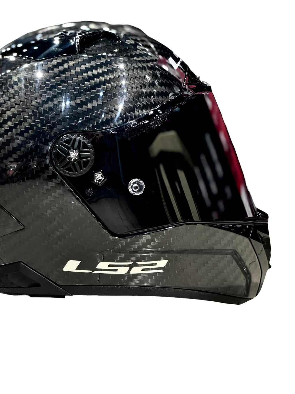 LS2 FF805 AERO GP THUNDER CARBON BLACK - GLOSS