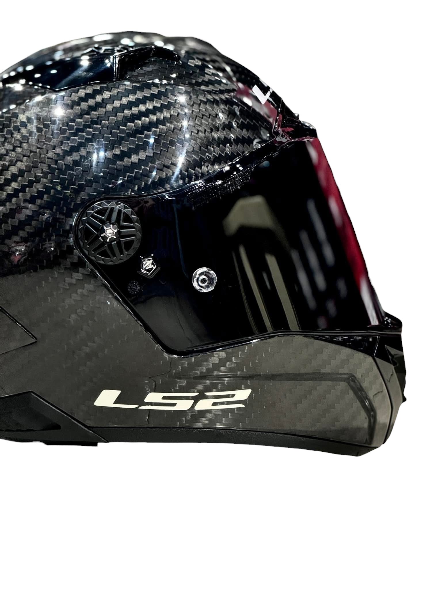 LS2 FF805 AERO GP THUNDER CARBON BLACK - GLOSS