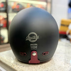 STEELBIRD SBH 67 VINTAGE 5.O MATT BLACK HELMET