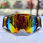 MX-Offroad Goggles : Orange with Grey
