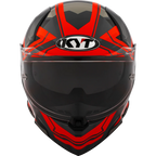 KYT R2R Pro Octane Gloss Black Red Helmet