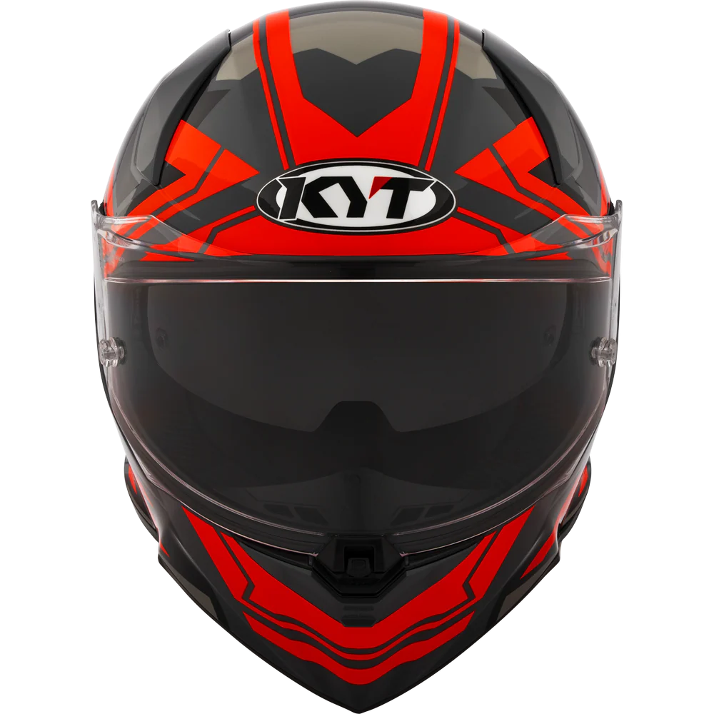 KYT R2R Pro Octane Gloss Black Red Helmet