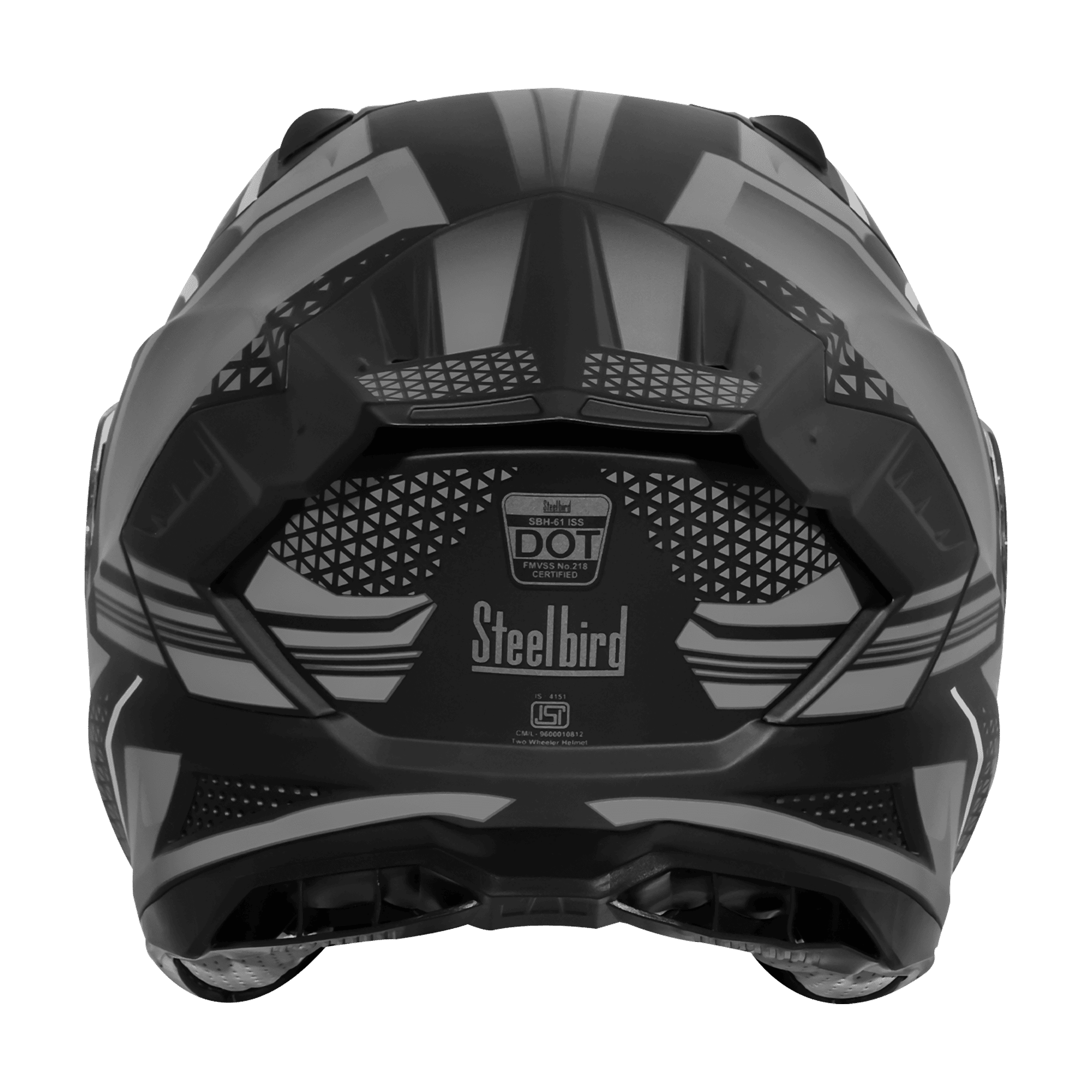 STEELBIRD SXE TPE EDITION ST3 GLOSS BLACK GREY- SBH 61