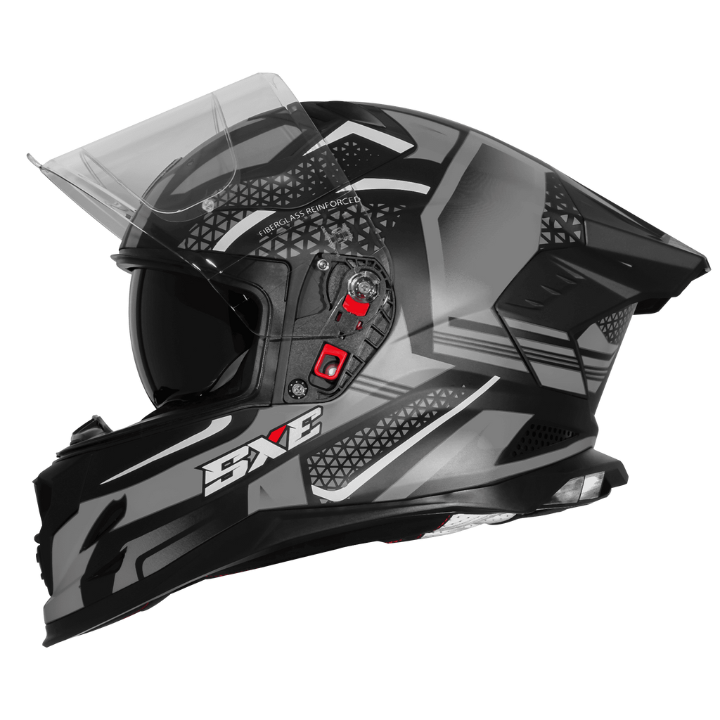 STEELBIRD SXE TPE EDITION ST3 GLOSS BLACK GREY- SBH 61