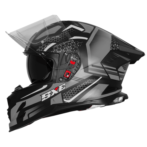 STEELBIRD SXE TPE EDITION ST3 GLOSS BLACK GREY- SBH 61