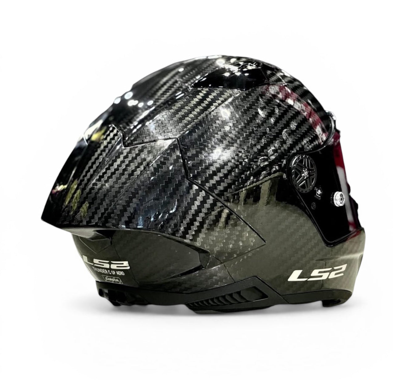 LS2 FF805 AERO GP THUNDER CARBON BLACK - GLOSS