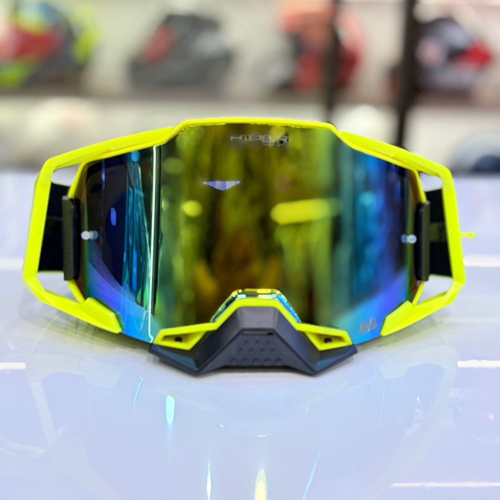 MX-Offroad Goggles : Neon with black