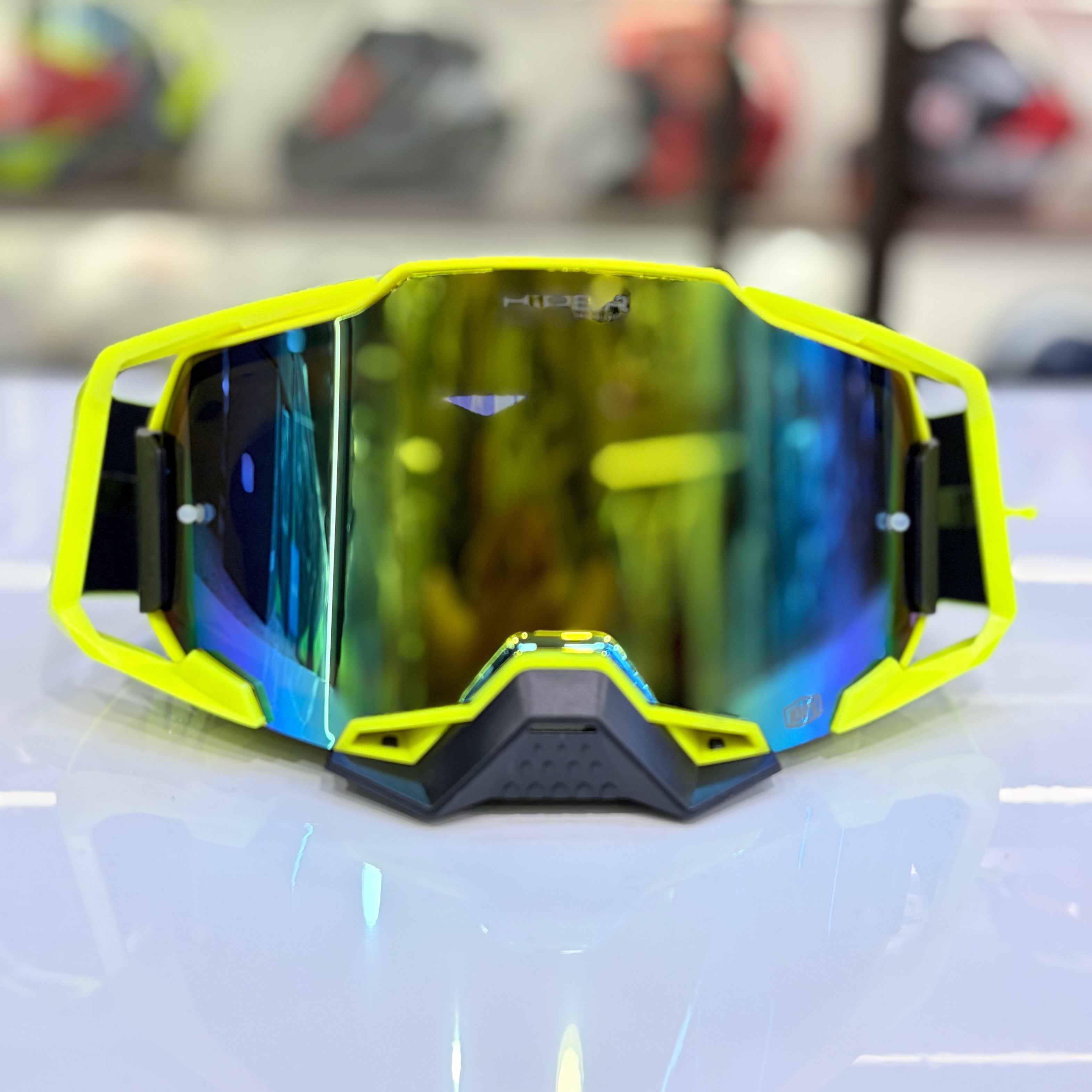MX-Offroad Goggles : Neon with black