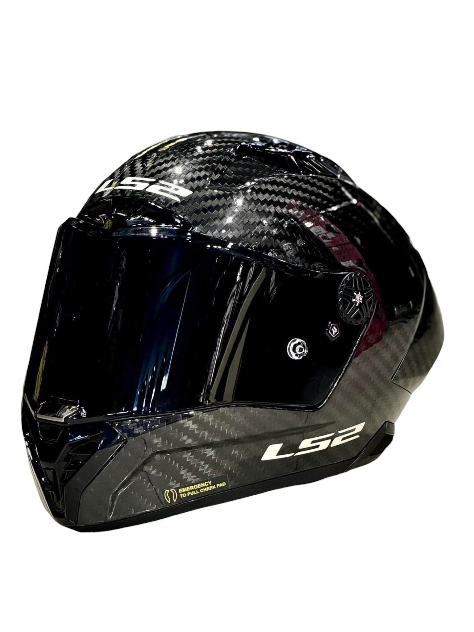 LS2 FF805 AERO GP THUNDER CARBON BLACK - GLOSS