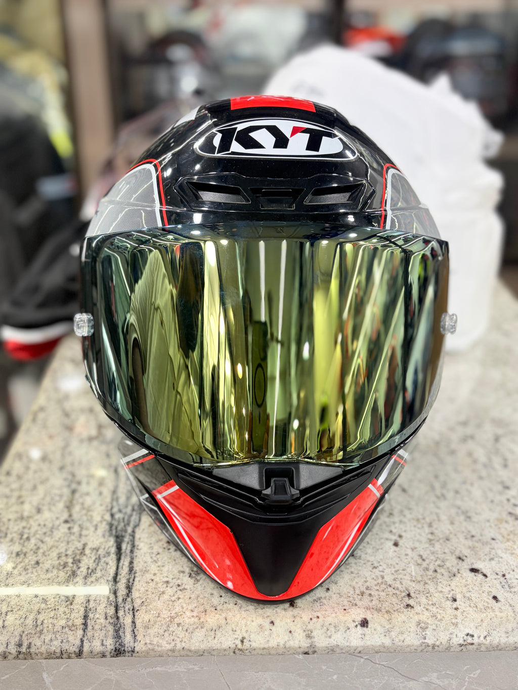 KYT TT REVO GOLDEN VISOR