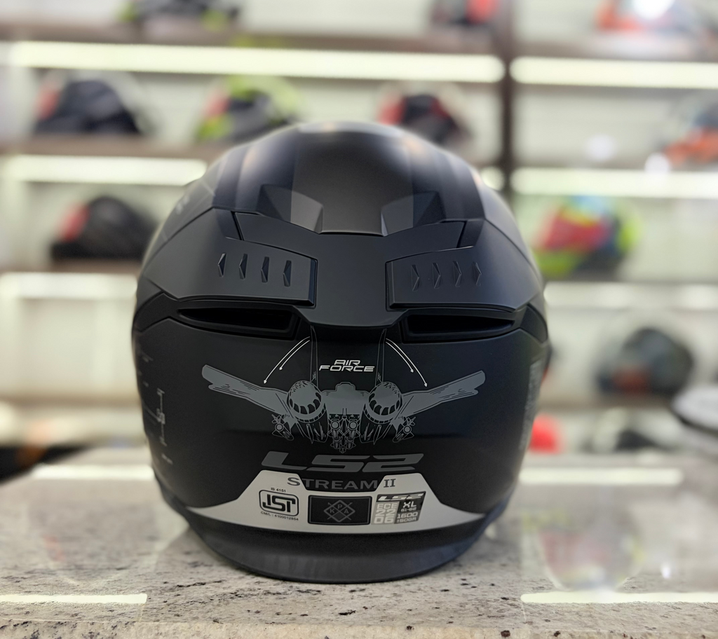 LS2 FF320 STREAM ll AIRFORCE 7C MATT BLACK