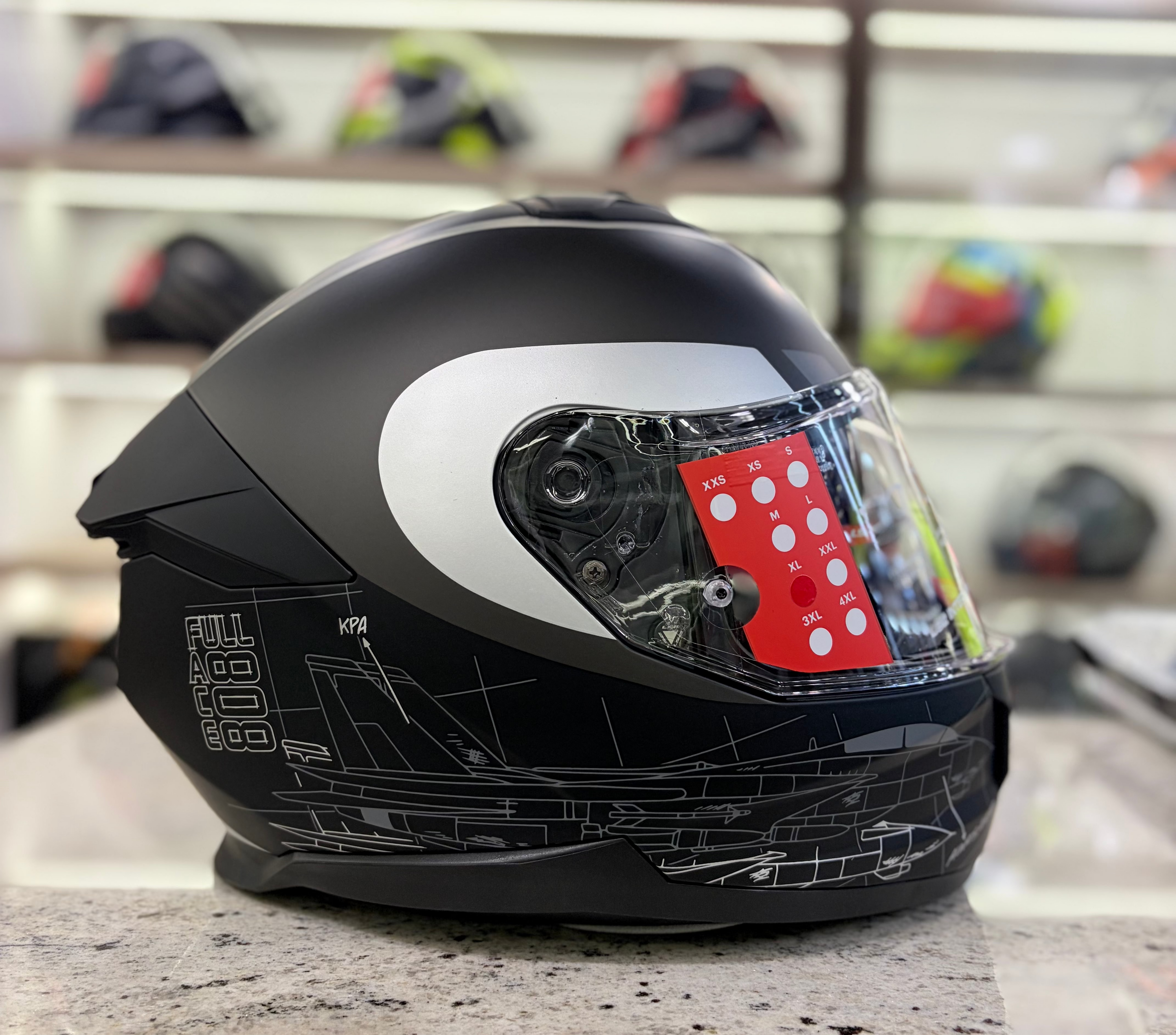 LS2 FF320 STREAM ll AIRFORCE 7C MATT BLACK