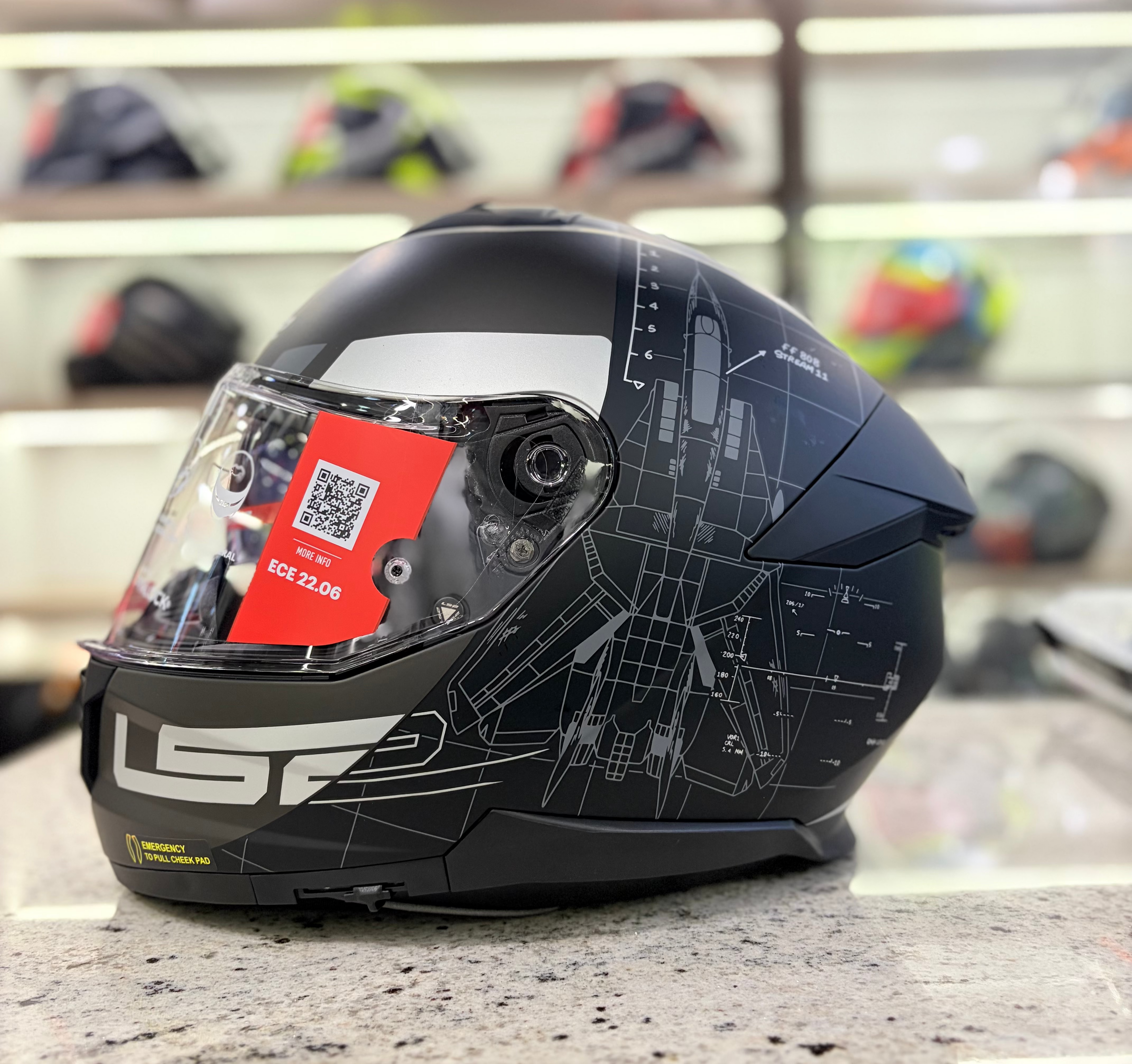 ls2 full face helmet ff320-l FF320/FF808 Stream 2 GP Riderz Planet Intermediate oval fit. Wide range of color options