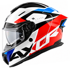 AXOR AGERA RUSH GLOSS WHITE BLUE RED HELMET