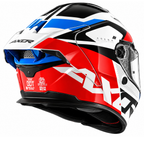AXOR AGERA RUSH GLOSS WHITE BLUE RED HELMET