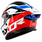 AXOR AGERA RUSH GLOSS WHITE BLUE RED HELMET